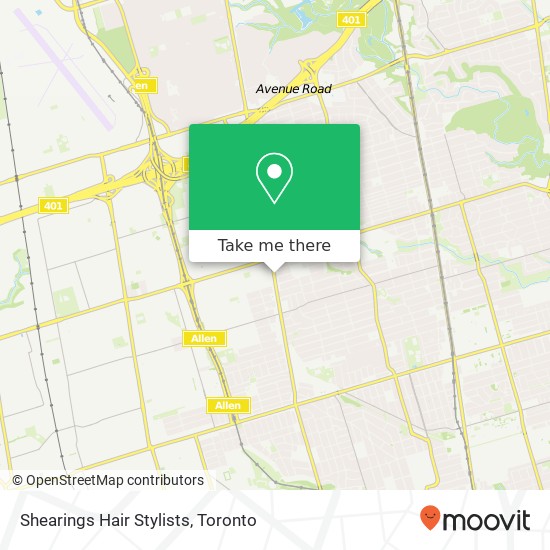 Shearings Hair Stylists map