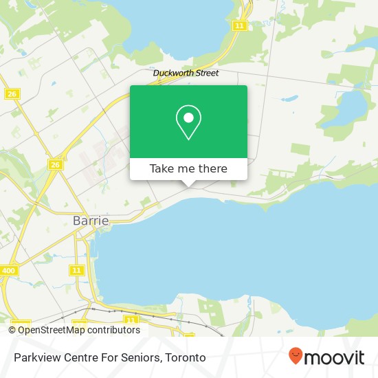 Parkview Centre For Seniors map