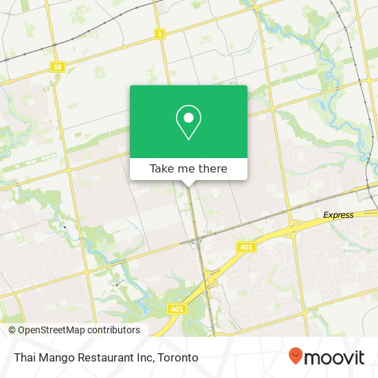 Thai Mango Restaurant Inc map