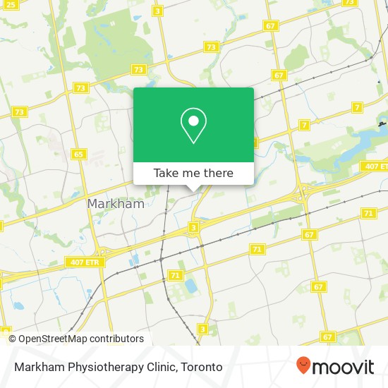 Markham Physiotherapy Clinic map