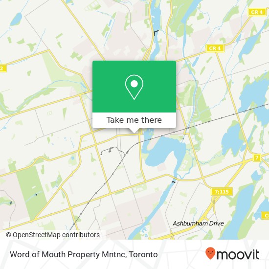 Word of Mouth Property Mntnc map