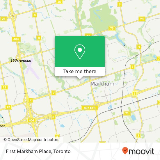 First Markham Place map