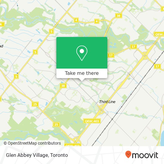 Glen Abbey Village map