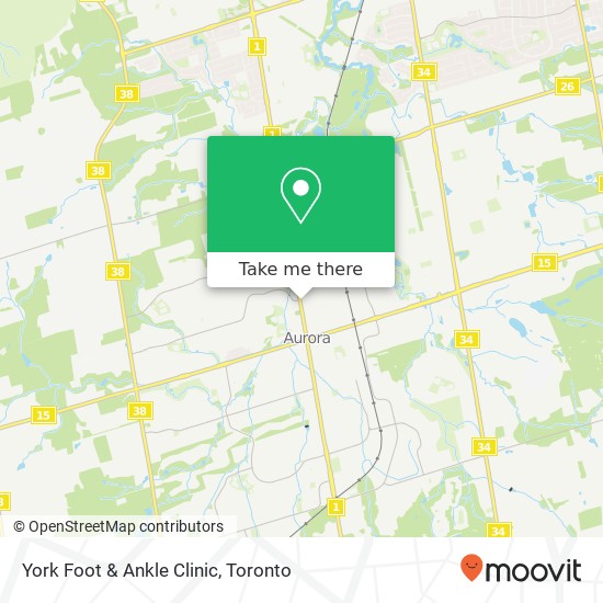 York Foot & Ankle Clinic map