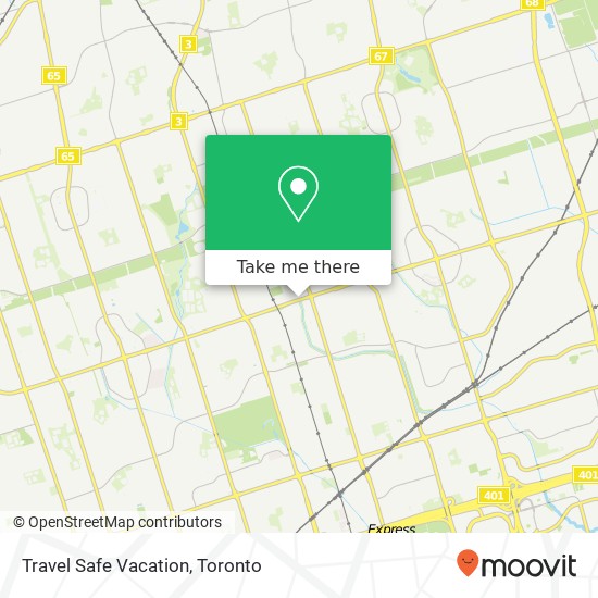 Travel Safe Vacation map