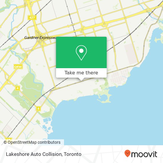 Lakeshore Auto Collision map