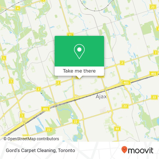Gord's Carpet Cleaning map