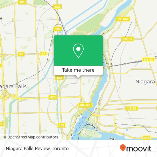 Niagara Falls Review map