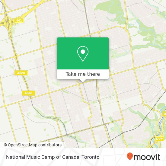 National Music Camp of Canada map