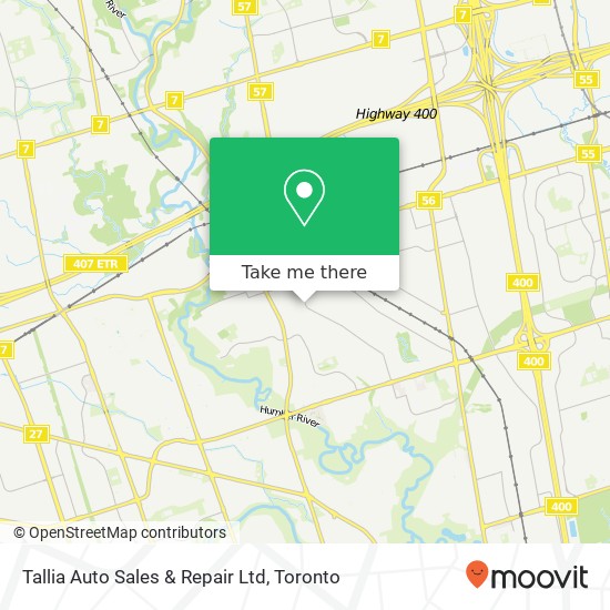 Tallia Auto Sales & Repair Ltd map