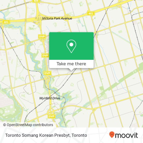 Toronto Somang Korean Presbyt map