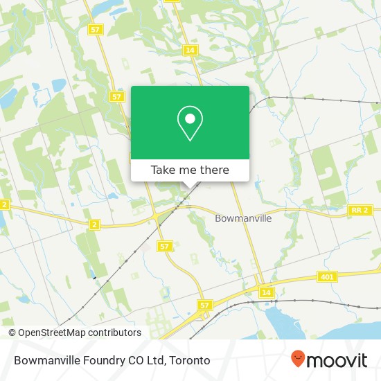 Bowmanville Foundry CO Ltd map