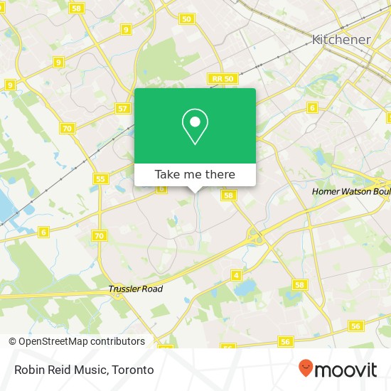 Robin Reid Music map