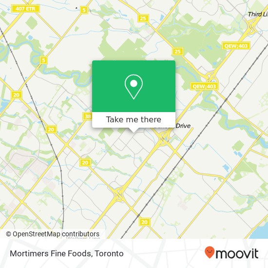 Mortimers Fine Foods map