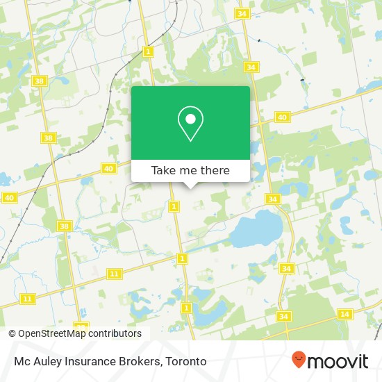 Mc Auley Insurance Brokers map