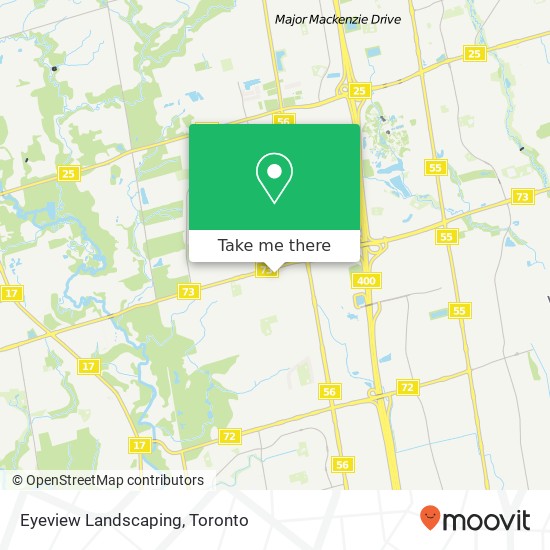 Eyeview Landscaping map