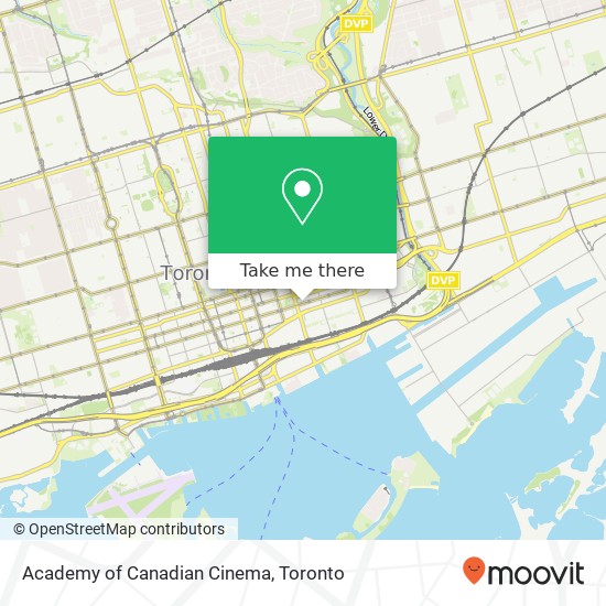 Academy of Canadian Cinema map