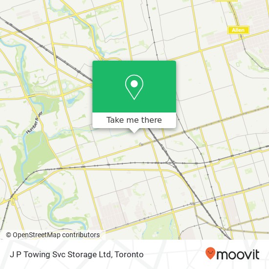 J P Towing Svc Storage Ltd map