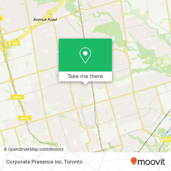 Corporate Presence Inc map