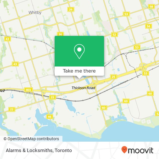 Alarms & Locksmiths map