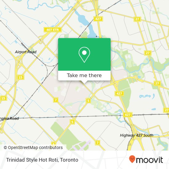 Trinidad Style Hot Roti map