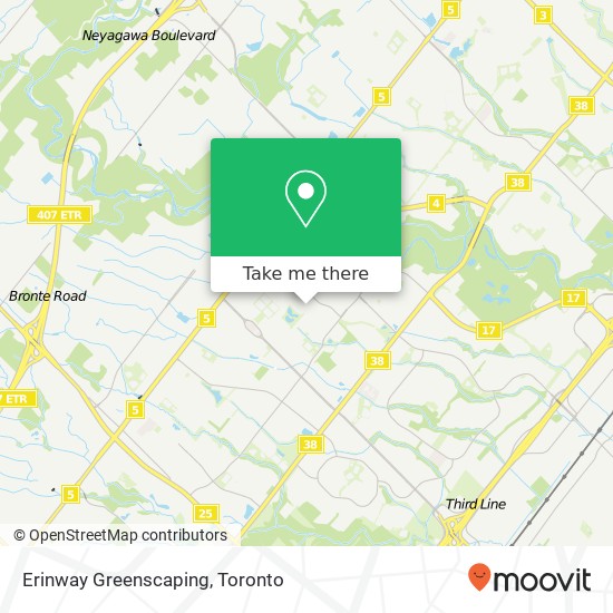 Erinway Greenscaping map