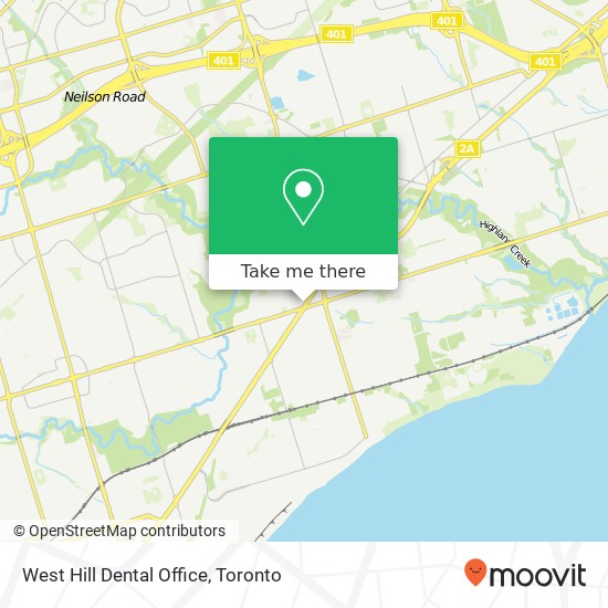 West Hill Dental Office map