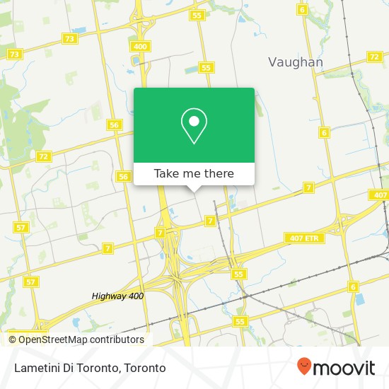 Lametini Di Toronto map