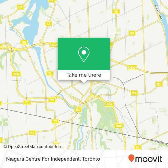 Niagara Centre For Independent map