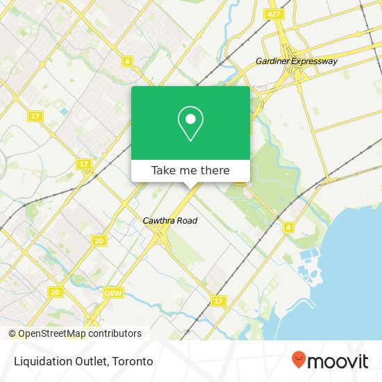 Liquidation Outlet map