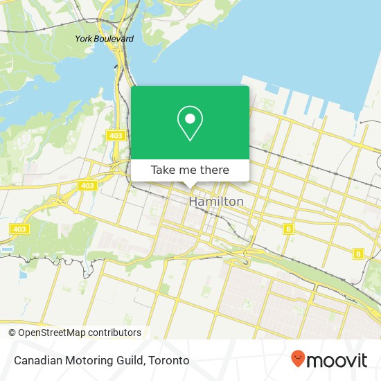 Canadian Motoring Guild map