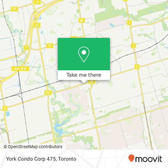 York Condo Corp 475 map