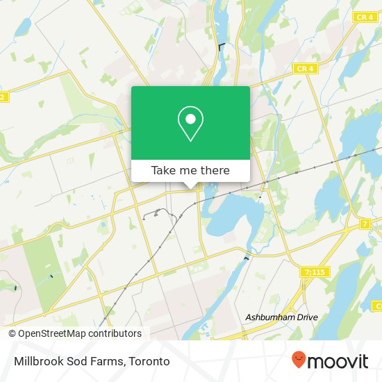 Millbrook Sod Farms map