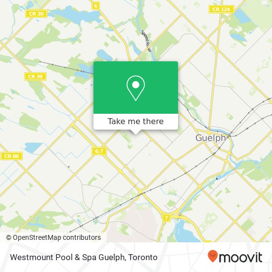 Westmount Pool & Spa Guelph map