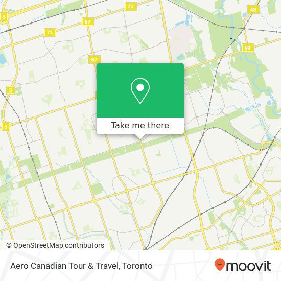 Aero Canadian Tour & Travel map