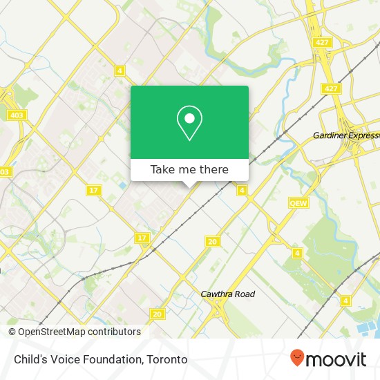 Child's Voice Foundation map