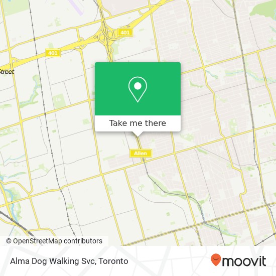 Alma Dog Walking Svc map