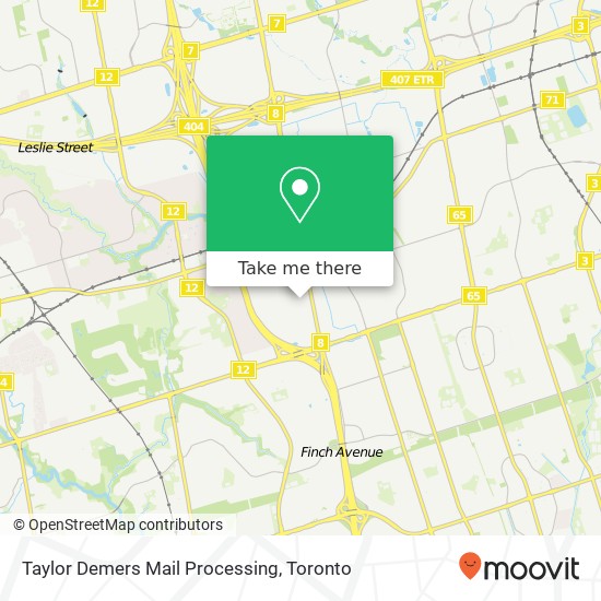 Taylor Demers Mail Processing map