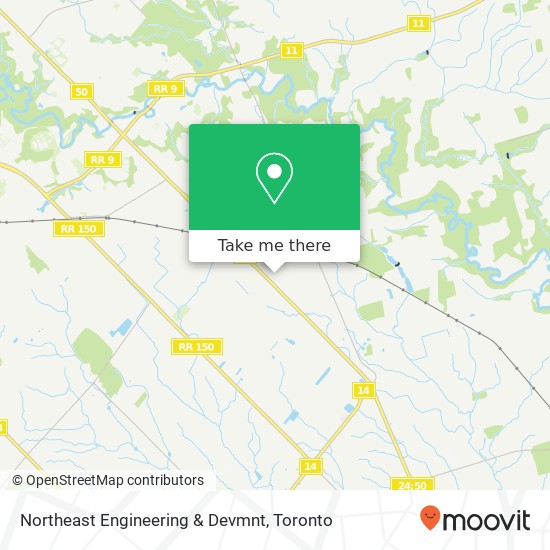 Northeast Engineering & Devmnt map