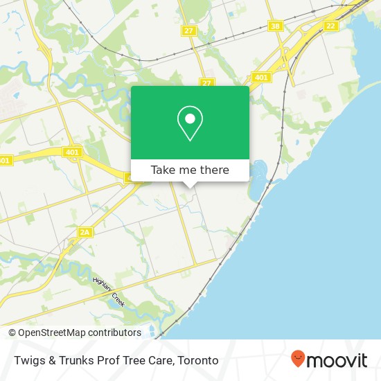 Twigs & Trunks Prof Tree Care map