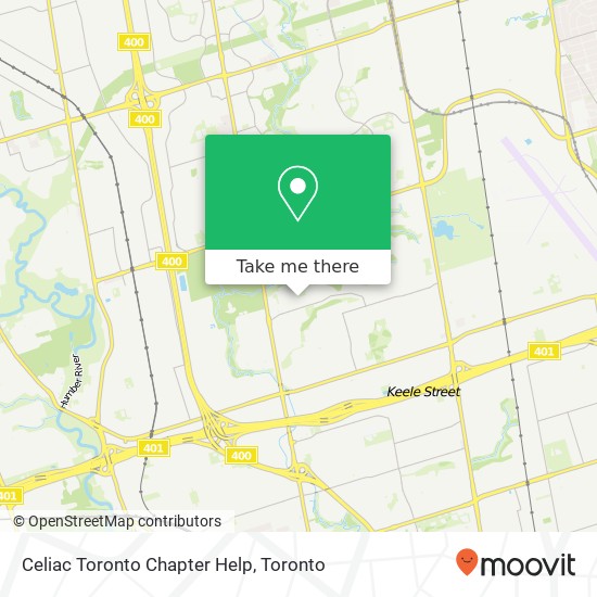 Celiac Toronto Chapter Help map