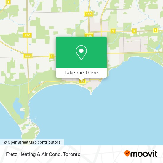 Fretz Heating & Air Cond map