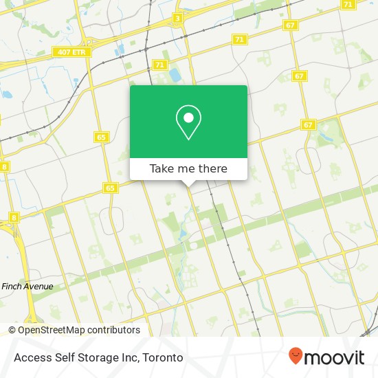 Access Self Storage Inc map