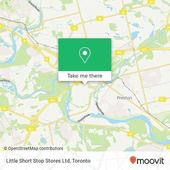 Little Short Stop Stores Ltd map