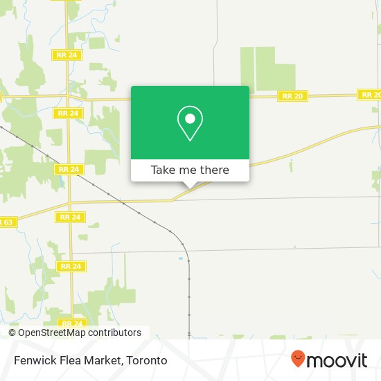 Fenwick Flea Market map