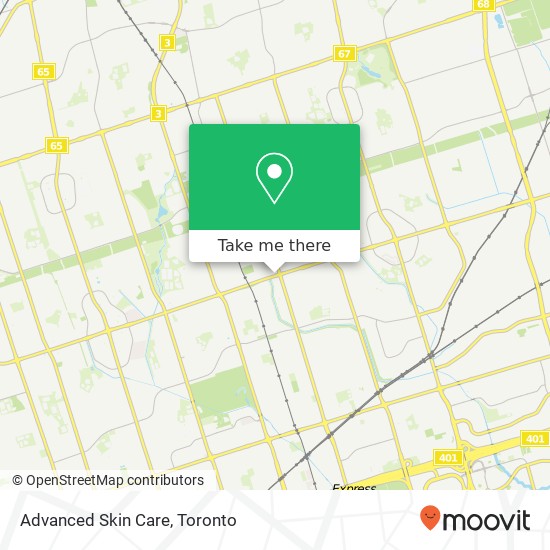 Advanced Skin Care map