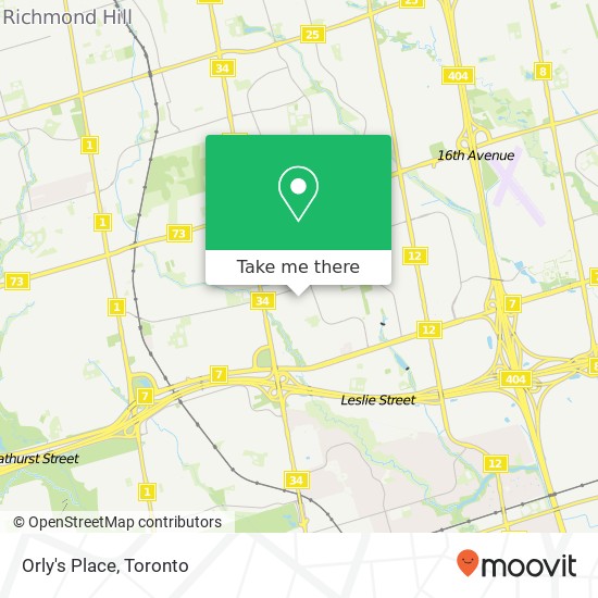 Orly's Place map