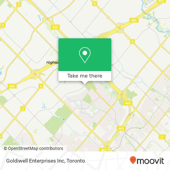 Goldiwell Enterprises Inc map