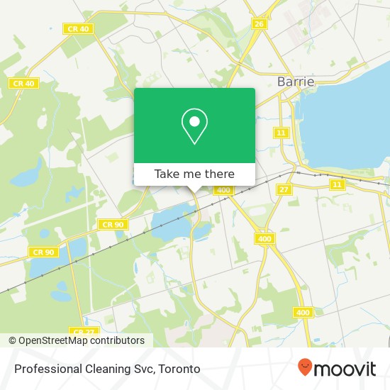 Professional Cleaning Svc map