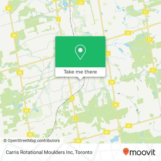 Carris Rotational Moulders Inc map